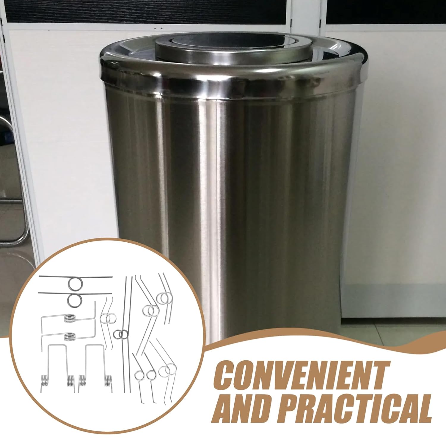 PRETYZOOM Garbage Can Torsional Spring Replacement Pcs Set Can Lid Torsional Spring for Repair