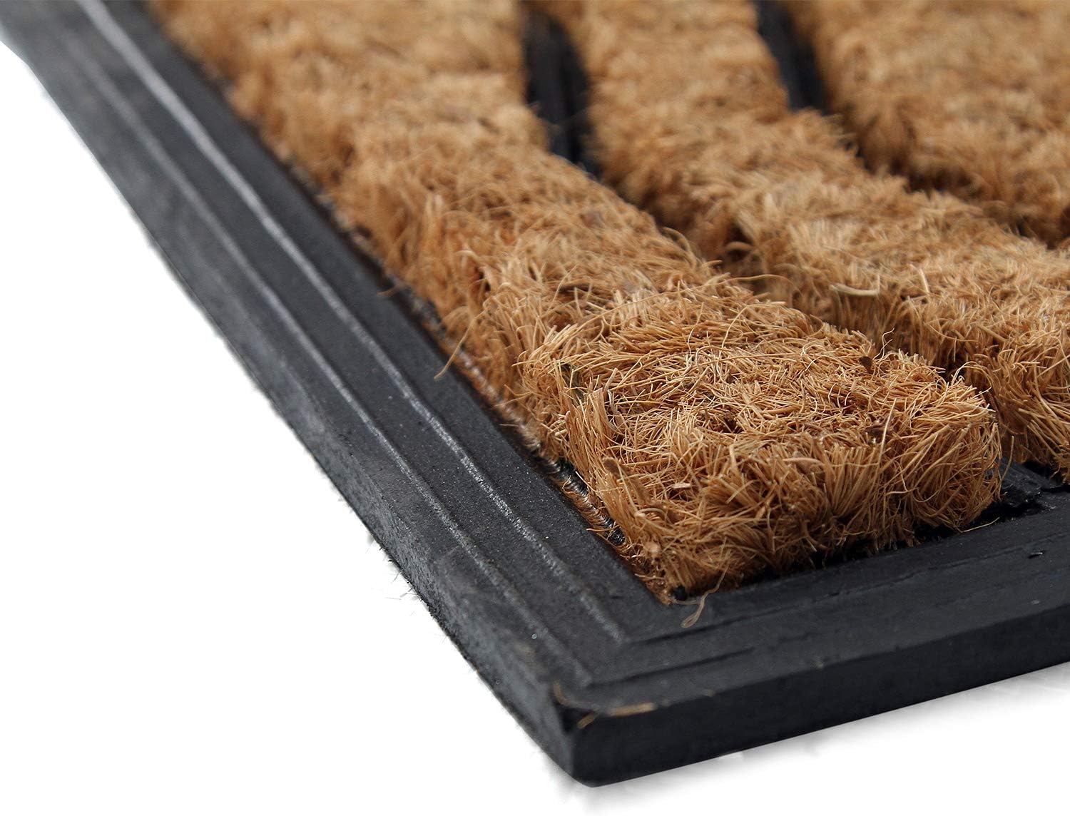 Coco&Coir Door Mat | Natural Coir | Non-Slip | Thick Coir | Premium Quality | Rubber Backed | Eco-Friendly | Indoor | Outdoor | Heavy Duty | Entrance Door Mat | 45 x 75 cm (The Sunrise) 6 71h L1e6ILL. AC SL1500