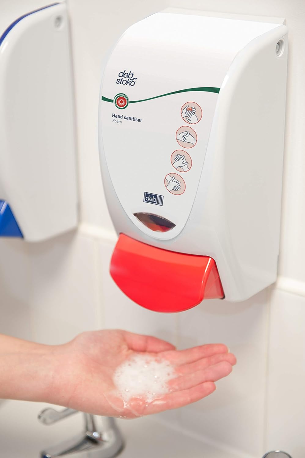 SC Johnson Professional Proline InstantFOAM Hand Sanitizer Dispenser, Fits 1 Liter InstantFOAM Cartridges, White, 15 Count, for Professional Use Only