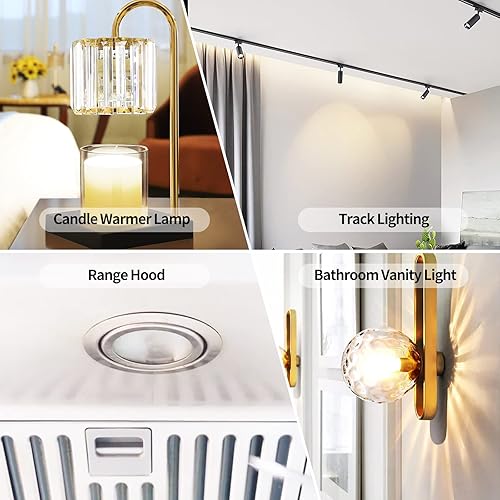 Miniatura 2 de 35W GU10 Halogen Light Bulb, 6 Pack MR16 GU10+C Halogen Bulbs, 3000 Hours Dimmable JDR-C Replace Light Bulb for Candle Warmer Lamp, Track Light,