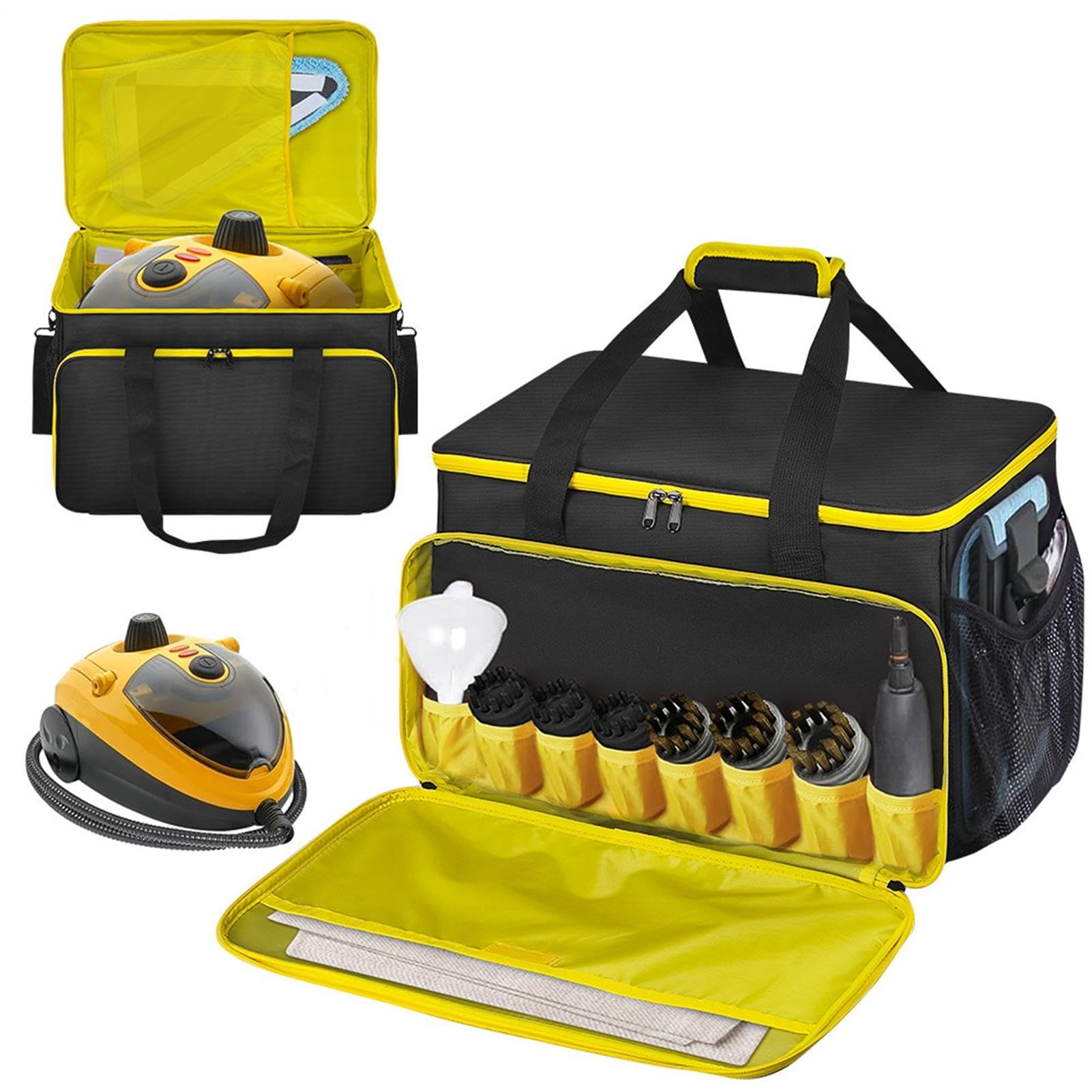 Bolsa Para Limpiador A Vapor Almacenamiento con Compartimentos de Máquina | Bolsa Alta Resistencia Limpiador Vapor Hogar, Cocina Comercial, Restaurante, Baño, Patio y Jardín