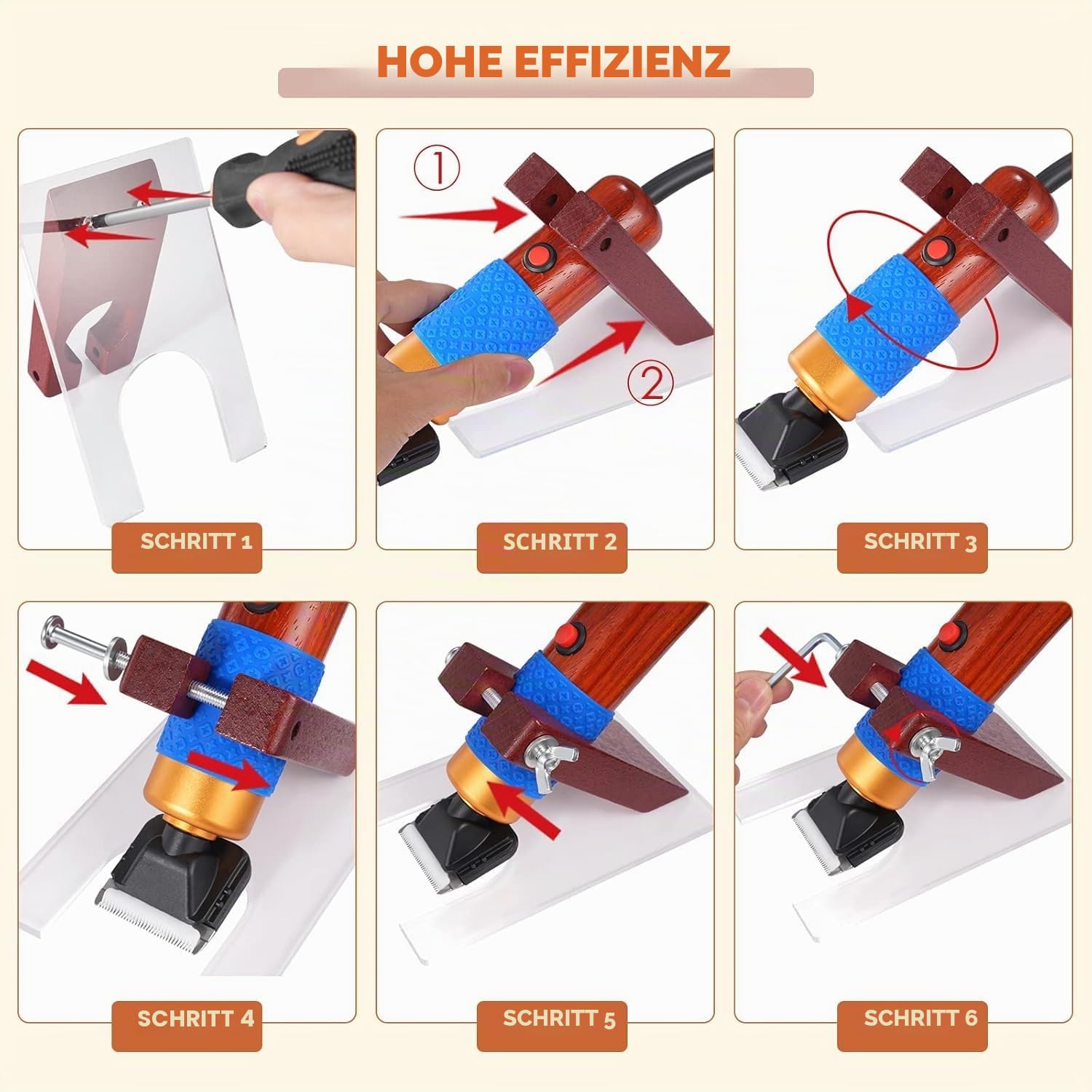 Elektrischer Teppichschneider, 200 W, einstellbare Geschwindigkeit, für Teppiche, Tufting und Tierpflege