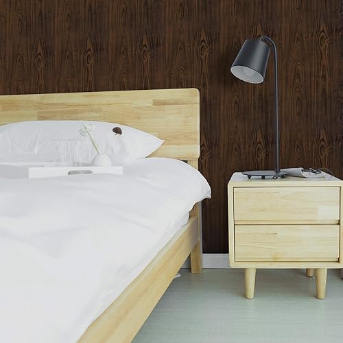 Miniatura 9 de Mecpar Papel tapiz de grano de madera de nogal 1771 x 164 pies papel de contacto de madera marrón papel tapiz de vinilo autoadhesivo grueso para