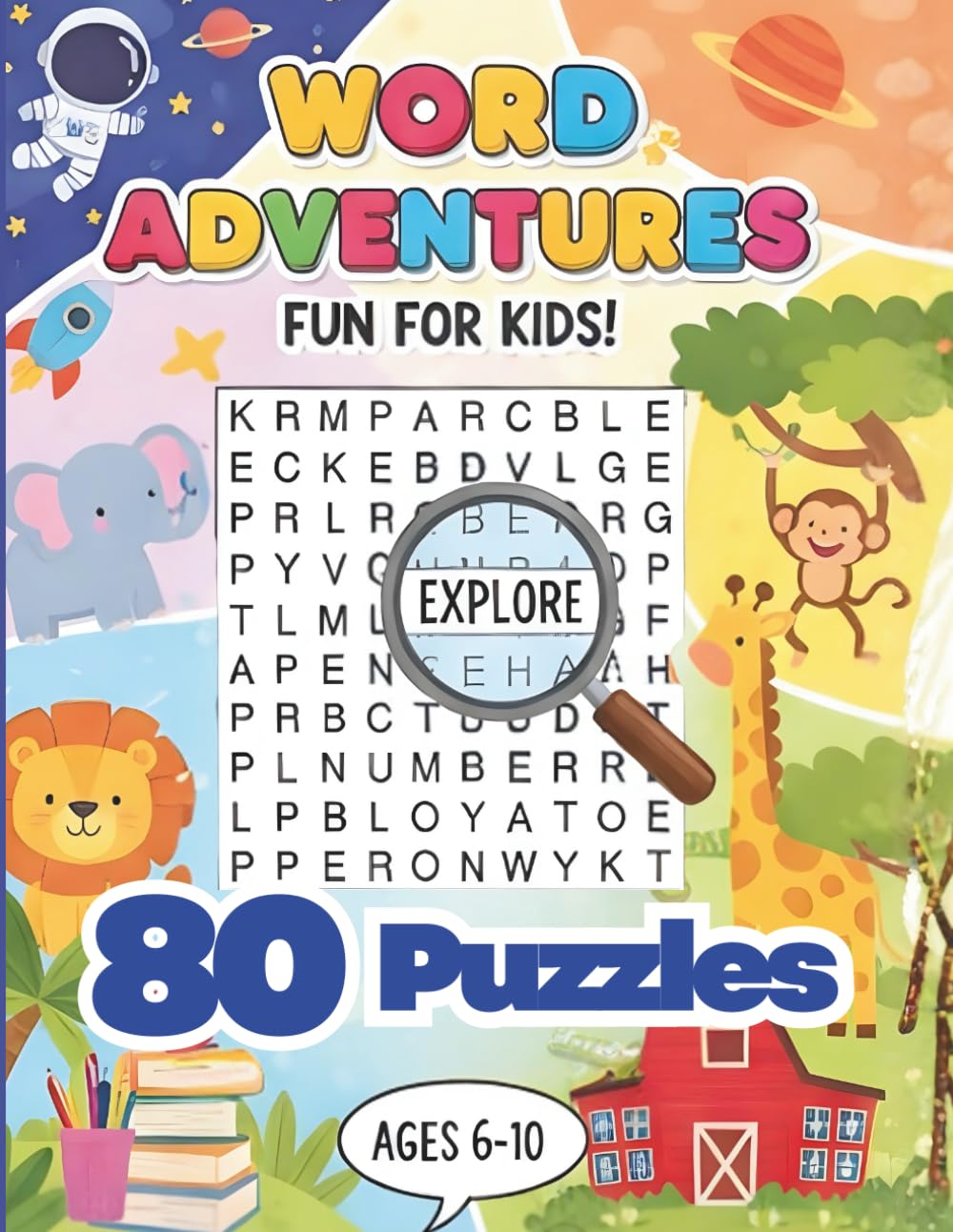 Word Adventures: Fun for kids - 80 Puzzles
