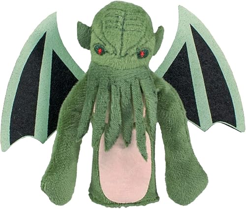 The Unemployed Philosophers Guild H. P. Lovecraft Cthulhu Magnetic Personality - Marioneta de dedo de felpa e imán para refrigerador,
