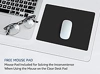 Vista 3 de Protector de escritorio transparente secante para la parte superior de escritorios, protector de mesa de oficina, portátil, teclado de computadora