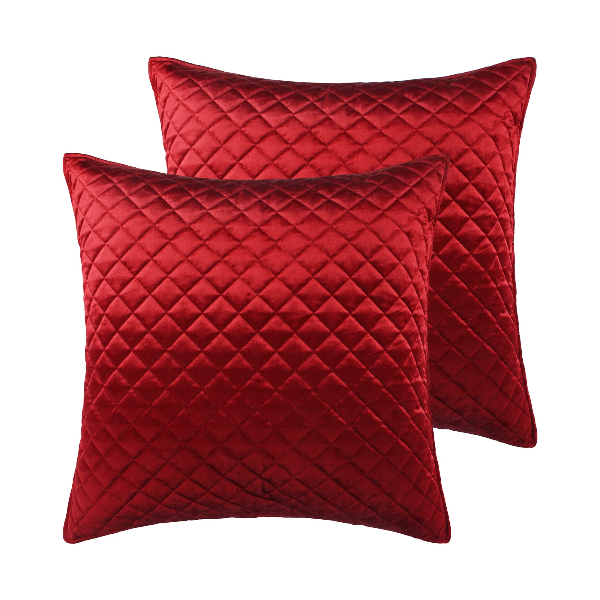 Amazon.com: Levtex Home - Red Velvet - Euro Sham - Velvet- Red