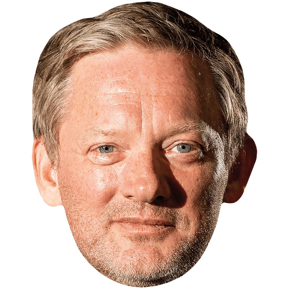 Douglas Henshall (Stubble) Celebrity Mask, Flat Card Face, Fancy Dress Mask