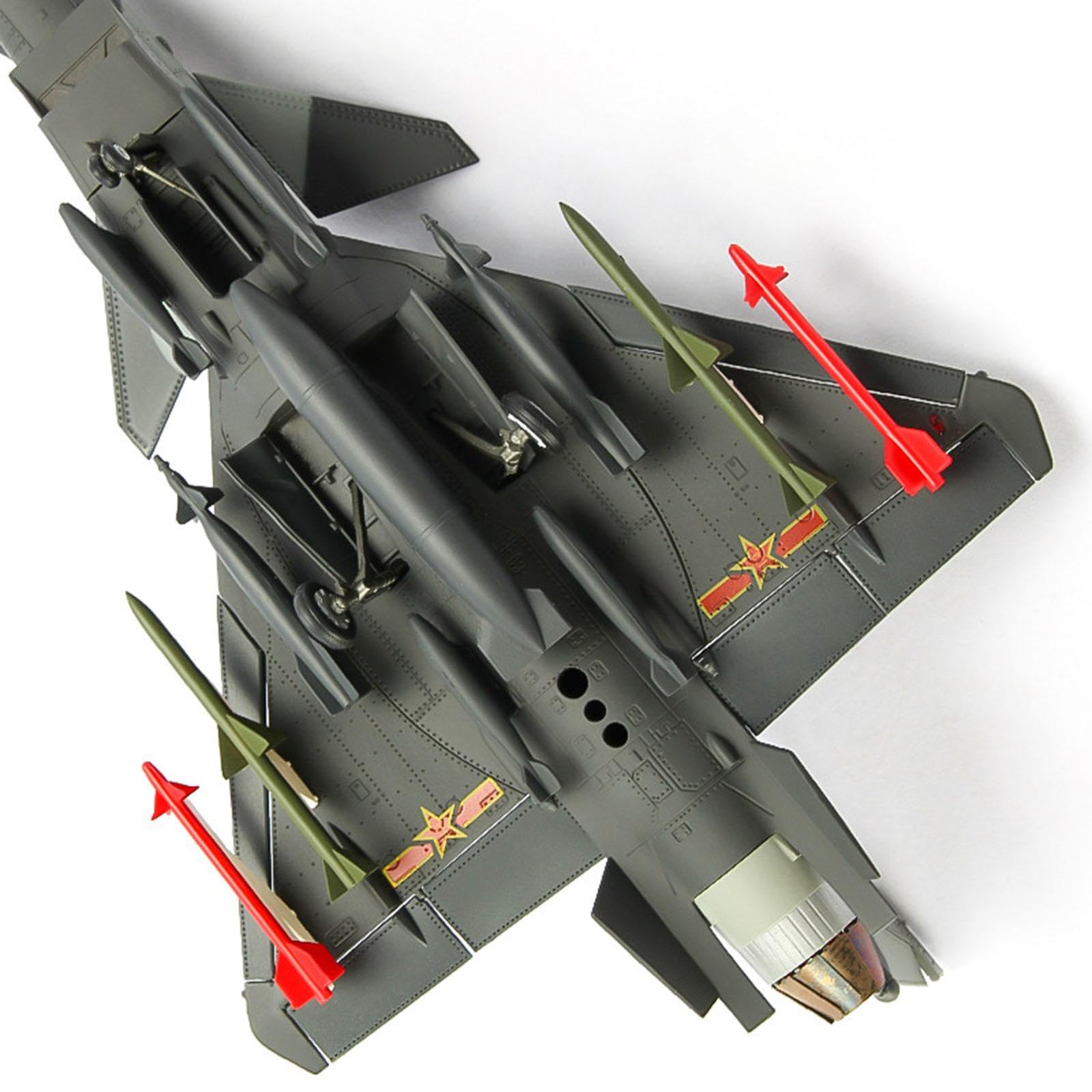 Maqueta de Avión J10 de Metal Fundido a Presión, Escala 1/48, para Coleccionistas, a