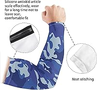 Vista 46 de CLOHOMIN Mangas para brazos, protección solar, mangas de compresión, cubierta de tatuaje para mujeres y hombres, manga deportiva atlética refrescante
