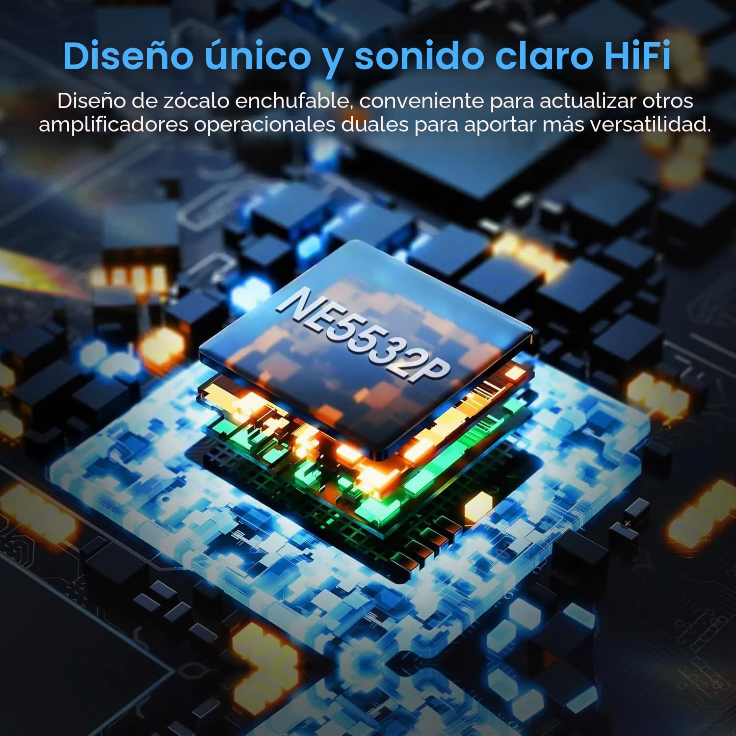 Nobsound Mini amplificador de nivel de línea estéreo de audio preamplificador de ganancia de 20 dB con control de volumen (L1MINI)