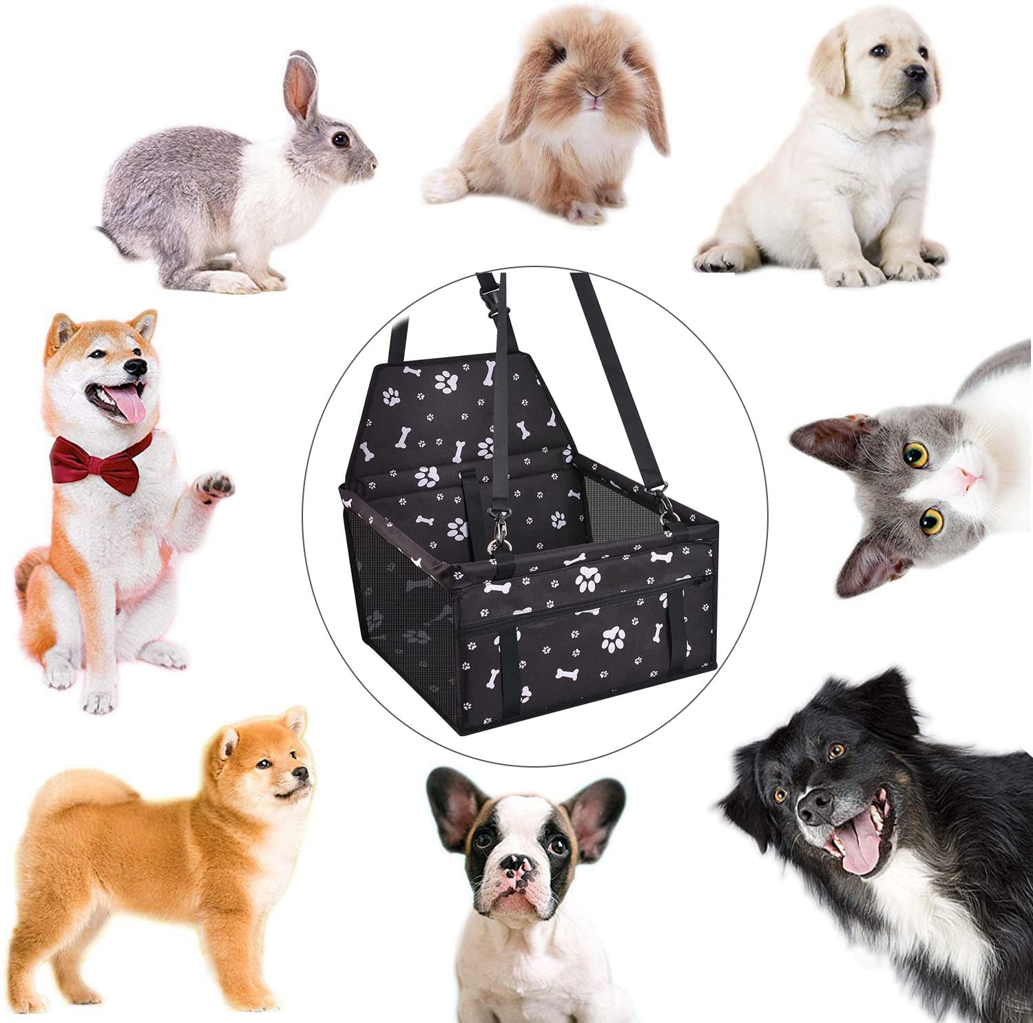 Hondenzitje middenconsole auto voor kleine honden en katten