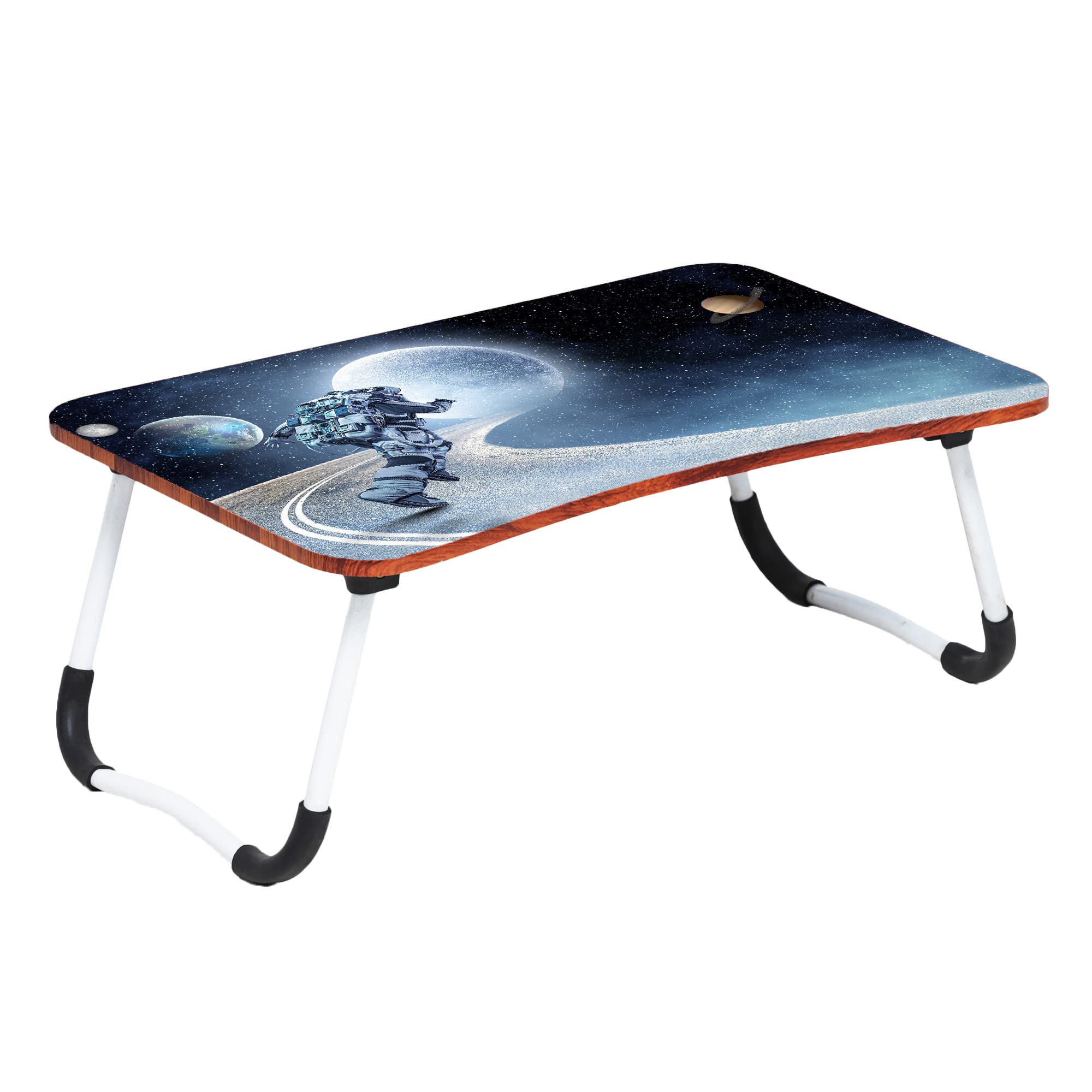 hoopy Metal Portable Multi-Purpose Laptop Desk for Study and Reading with Foldable Non-Slip Legs Foldable Study Table - Space Printed (B09GDZLQ5P) Amazon Price History, Amazon Price Tracker