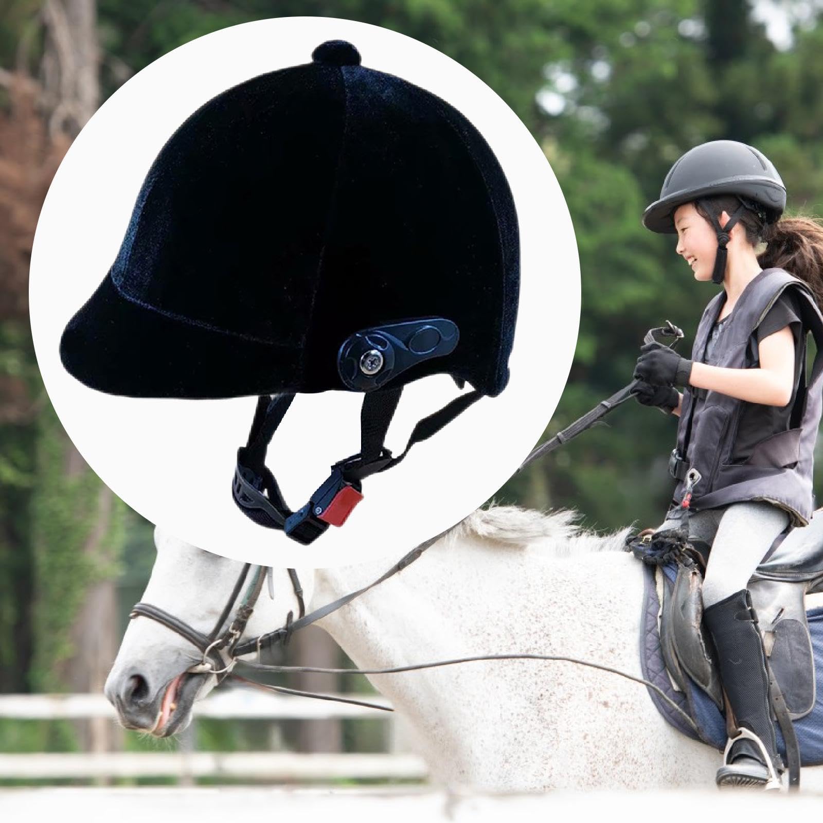 Amazon | Eigell 馬の乗馬ヘルメットライディングキャップナイトハット