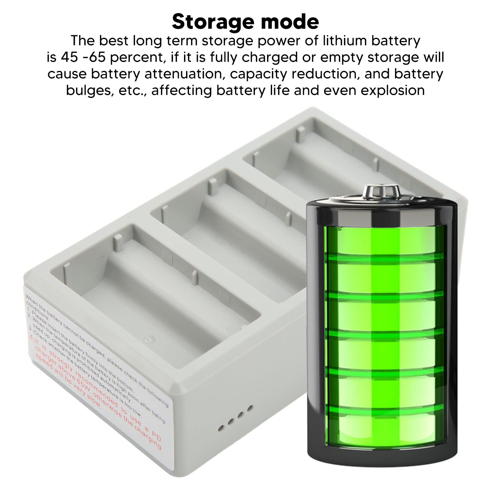 Pilipane Stazione di Ricarica Veloce per Droni a 3 Porte, Caricabatteria per Droni, Caricatore Efficiente per Droni per Mini 3 PRO, Hub Batteria Intelligente