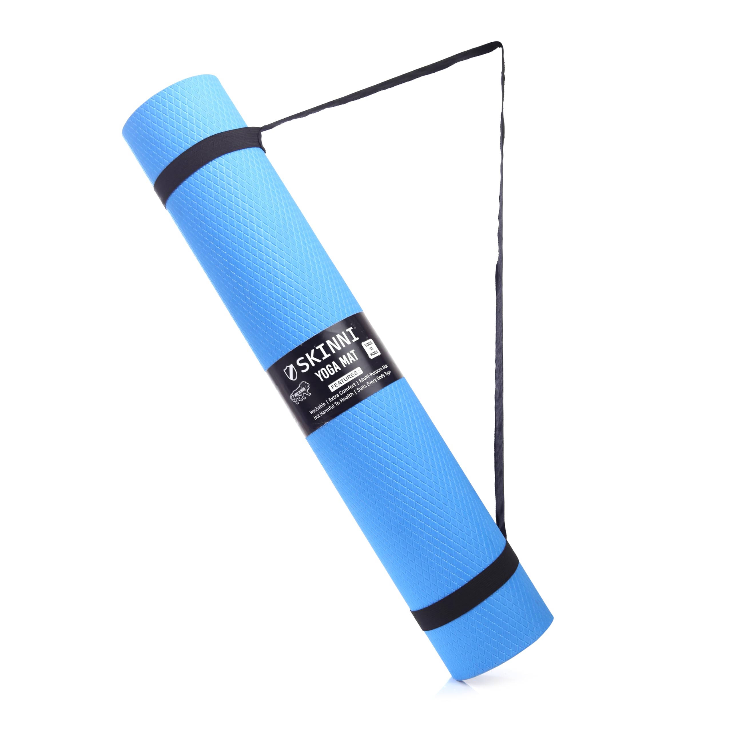 Skinni Yoga Mat with Strap, Extra Long, Wide & Thick, Anti-Slip, EVA Material, for Home Workout, Gym & Fitness (4MM, Grey) (B0D9KHNQP6) Amazon Price History, Amazon Price Tracker