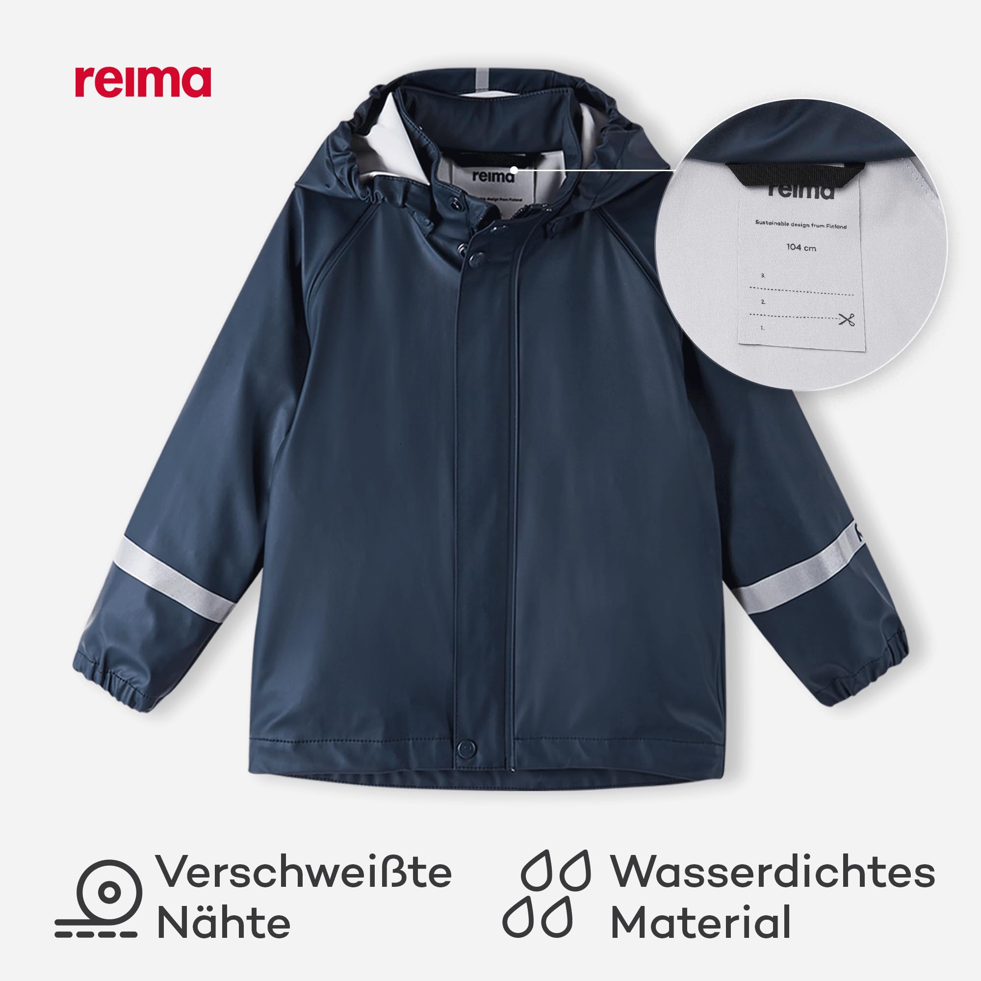 Reima Lampi Regenmantel Kinder blau