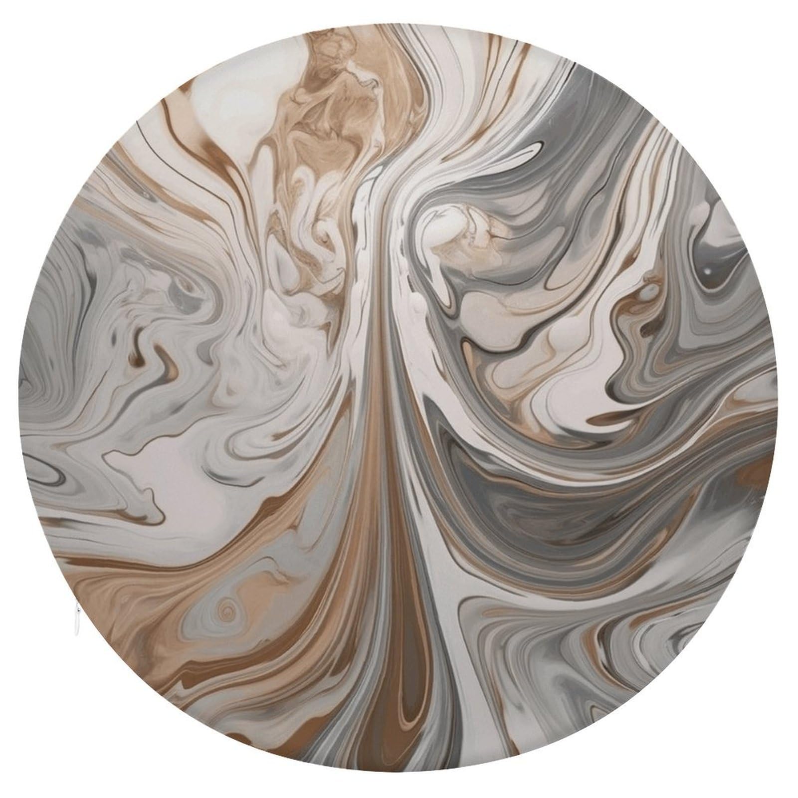 Wsoihfec Style Marble Background Seat Cushion Round Chair Pad