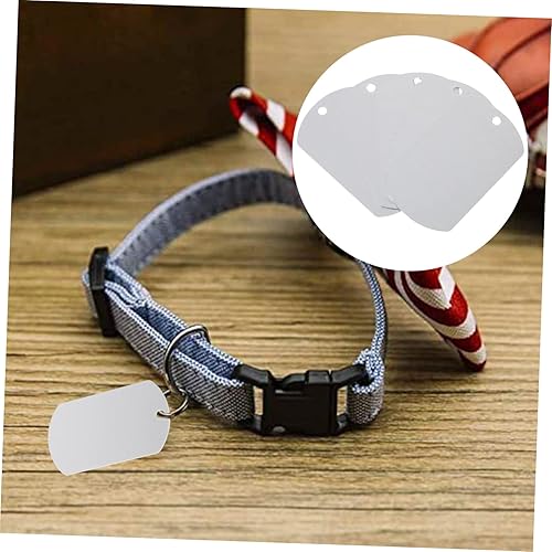 Miniatura 8 de Happyyami 20Pcs Metal Bull tag Sublimation tag Engraving Dog Tags DIY nameplate Cow Tags Dog id Tags Sublimation Dog Tags Metal Dog Tags cat Name