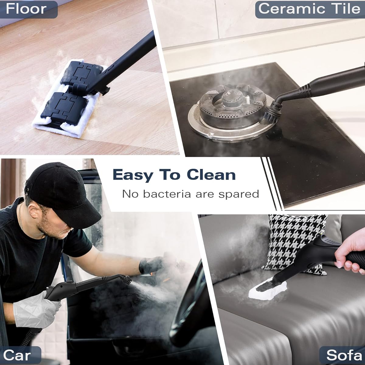 18/mo Finance Steam Cleaner, Multipurpose Powerful Steamer with 21