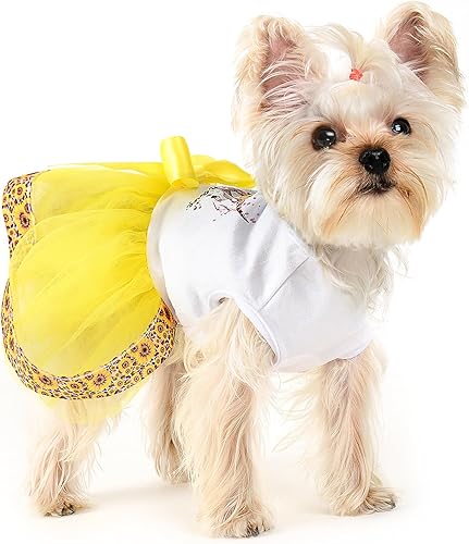 Vestido de perro para perros pequeños, vestido de malla para cachorro, ropa de verano para perro, Yorkie Chihuahua, trajes de taza de té, ropa para