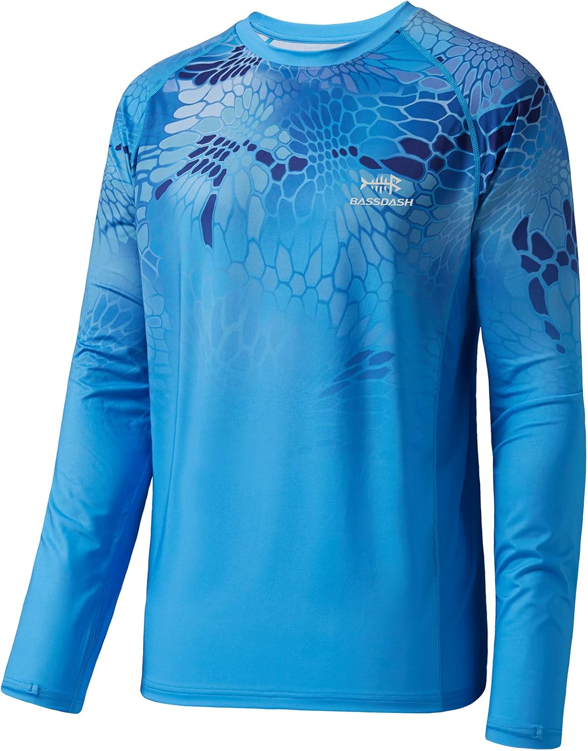 BASSDASH FS14M Men's Camo Gradient Performance Long Sleeve Fishing Shirt UPF50+