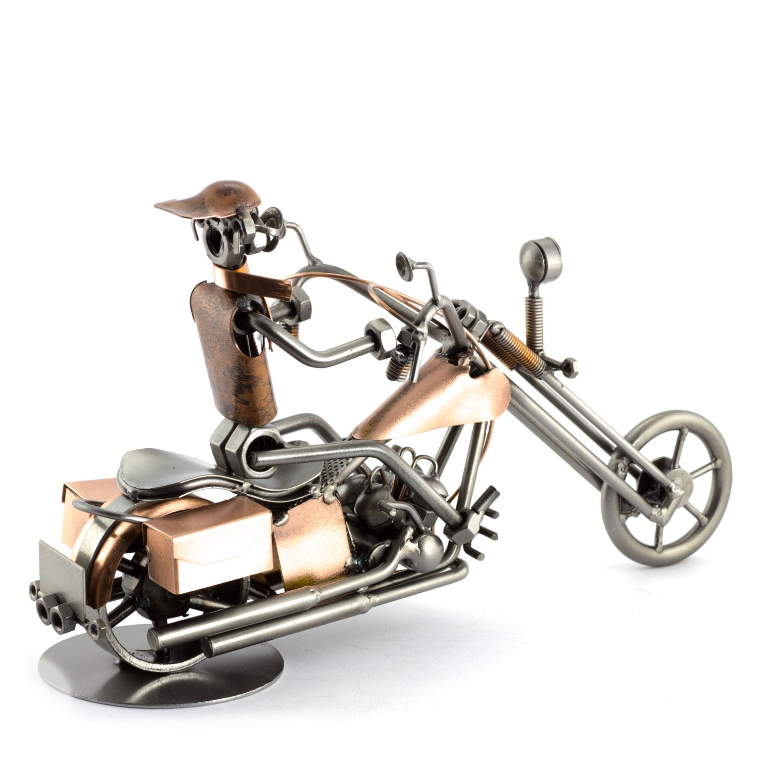 Figurine En Métal "Gros Chopper" - Idées Cadeaux Fait Main