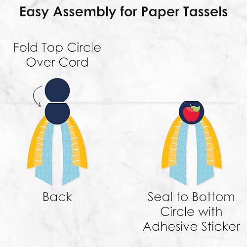 Miniatura 6 de Big Dot of Happiness Regreso a la escuela  Decoración de guirnalda de banderines para el primer día de clases  Banner triangular  30 piezas