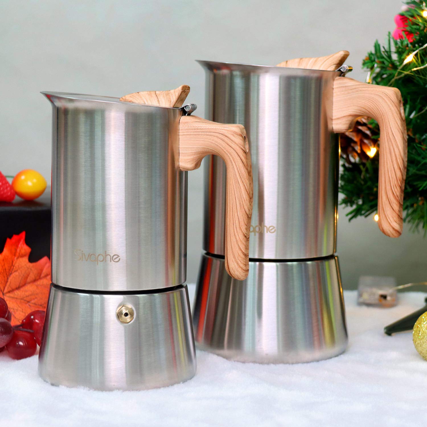 Stainless Steel Stovetop Espresso Coffee Maker6cups espresso pot