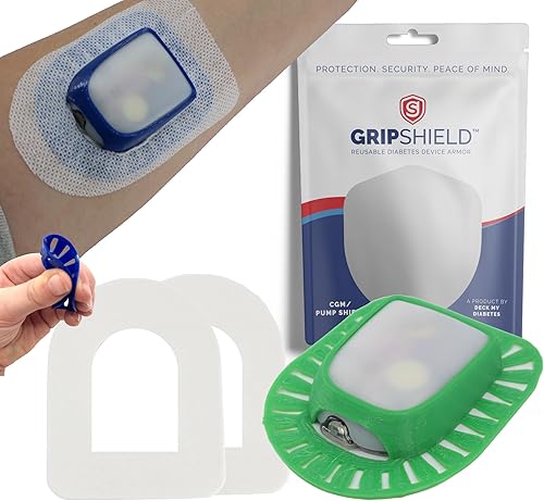 Miniatura 9 de Omnipod Grip Shield con anillo cómodo. Diseñado por Deck My Diabetes. Aplicación reutilizable y flexible con una sola mano (2 parches superpuestos