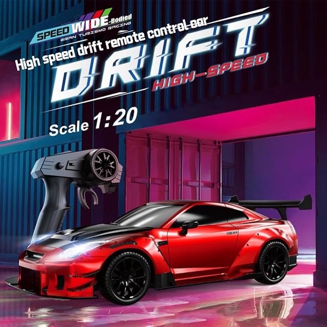 Foto 3 de 8 de NULA 1:20 RC Drift Auto 4WD Coche de carreras de alta velocidad con iluminación