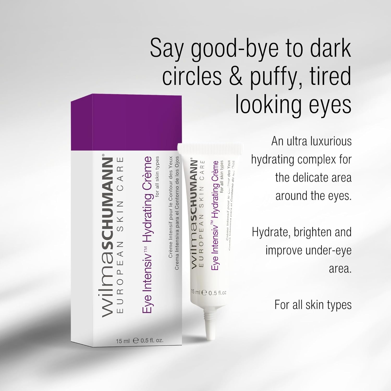 WILMA SCHUMANN Eye Intensiv Hydrating Cream for Eyes, Eye Cream for Wrinkles, 0.5 oz