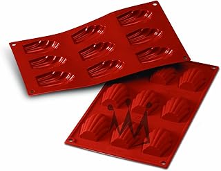 Silikomart Madeleine Cake Mould, 68mm x 45mm, Terracotta