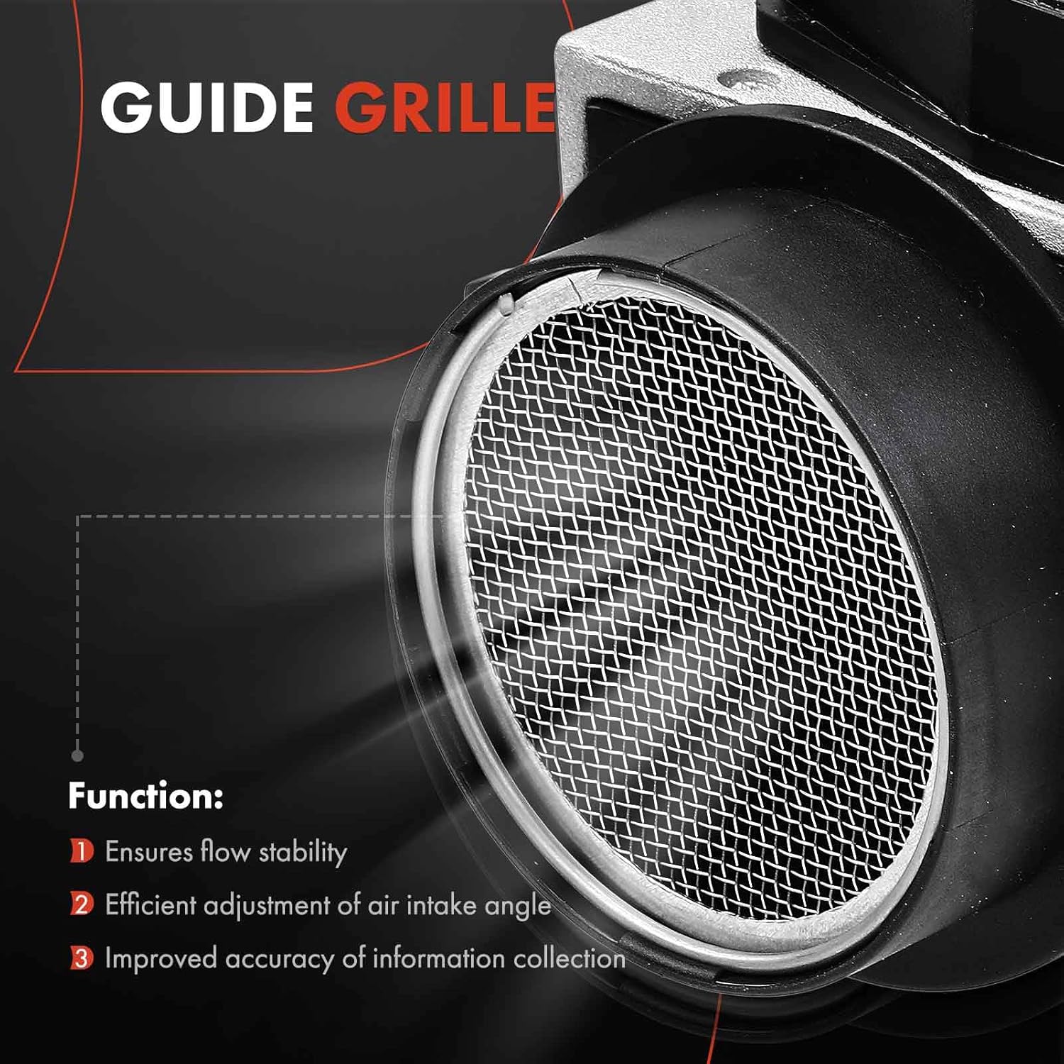 A-Premium Mass Air Flow Sensor Meter Assembly - [W/ 6Pins] - SOHC DOHC, 4Cyl 2.3L - Compatible with Volvo 240 1990-1993, 244 245 1989, 740 1989-1992, 760 1990, 780 1990-1991, 940 1991-1995