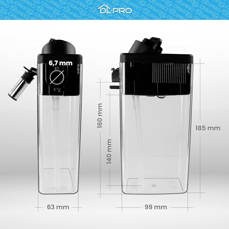 Caraffa Latte Per Macchine Caffè DeLonghi ECAM - Ricambio Completo Con Spazzola Di Pulizia - Foto 5