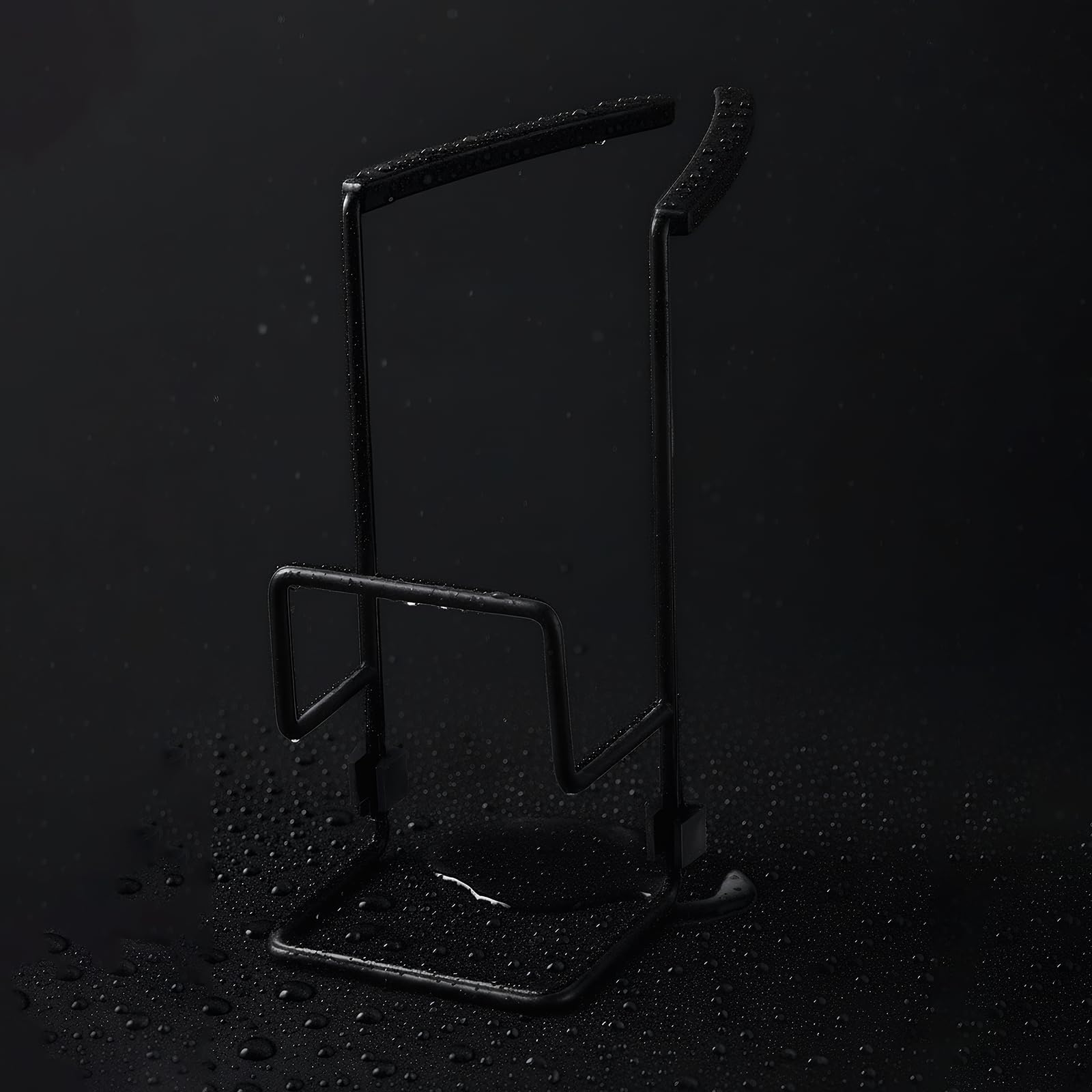 Schwammhalter für Küchenspüle, Schwarz, Größe XL