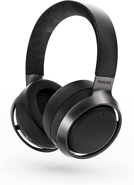 Philips Fidelio L3/00 Over Ear Wireless Bluetooth Active Noise Cancelling Headphones with Dual Mic and Memory Foam Ear Cups, Foldable with up to 38 Hrs Playtime