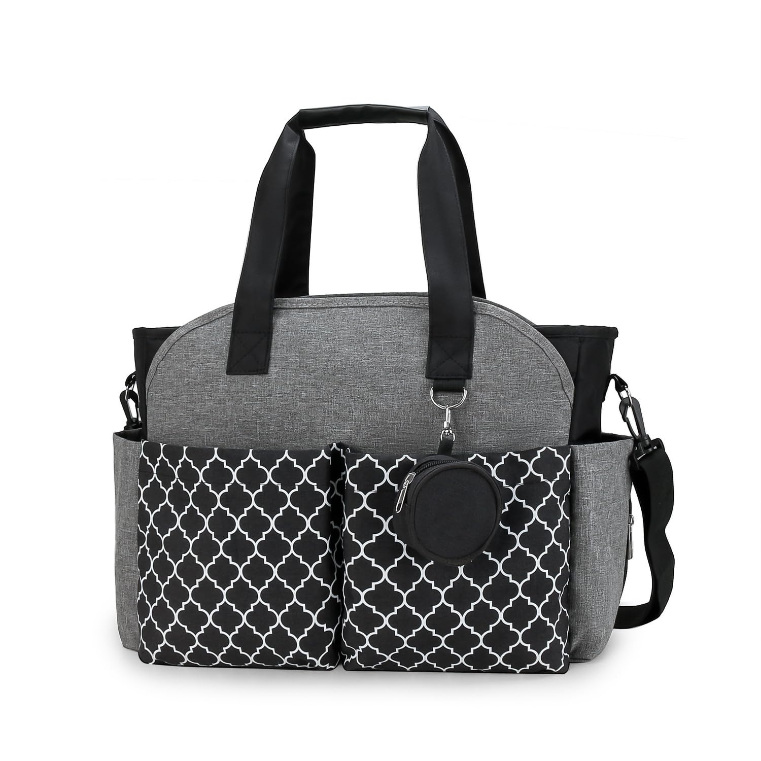 Diaper Bag with Changing Station, Waterproof Baby Tote 18.5L