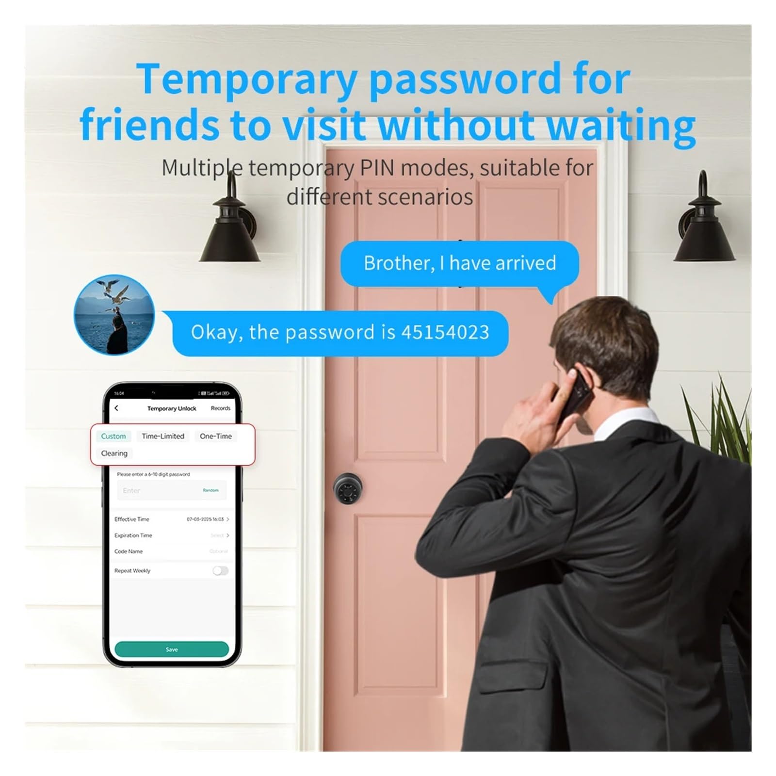 Blokada drzwi Smart Devices Bluetooth Biometryczny odcisk palca Drzwi