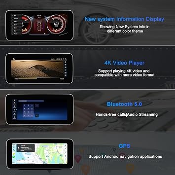 Koason 12.3 inch G350 G500 Screen Update Android 13 Wireless CarPlay Car Radio GPS Navigation for Mercedes Benz G Class G63 G65 AMG NTG4.5 System 2010-2016
