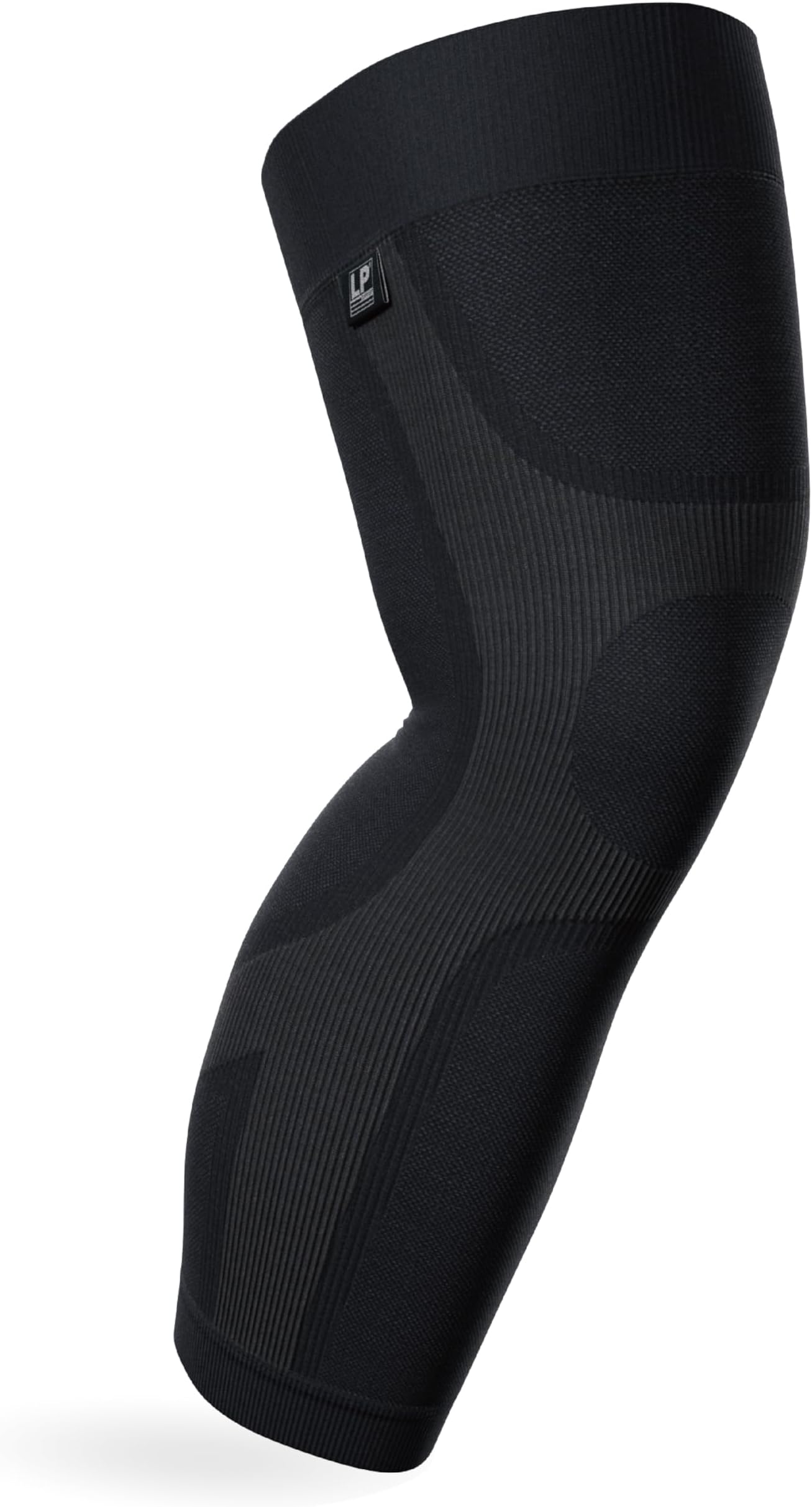 LP SUPPORT Leg Compression Sleeve - Unisex (Black, Large)