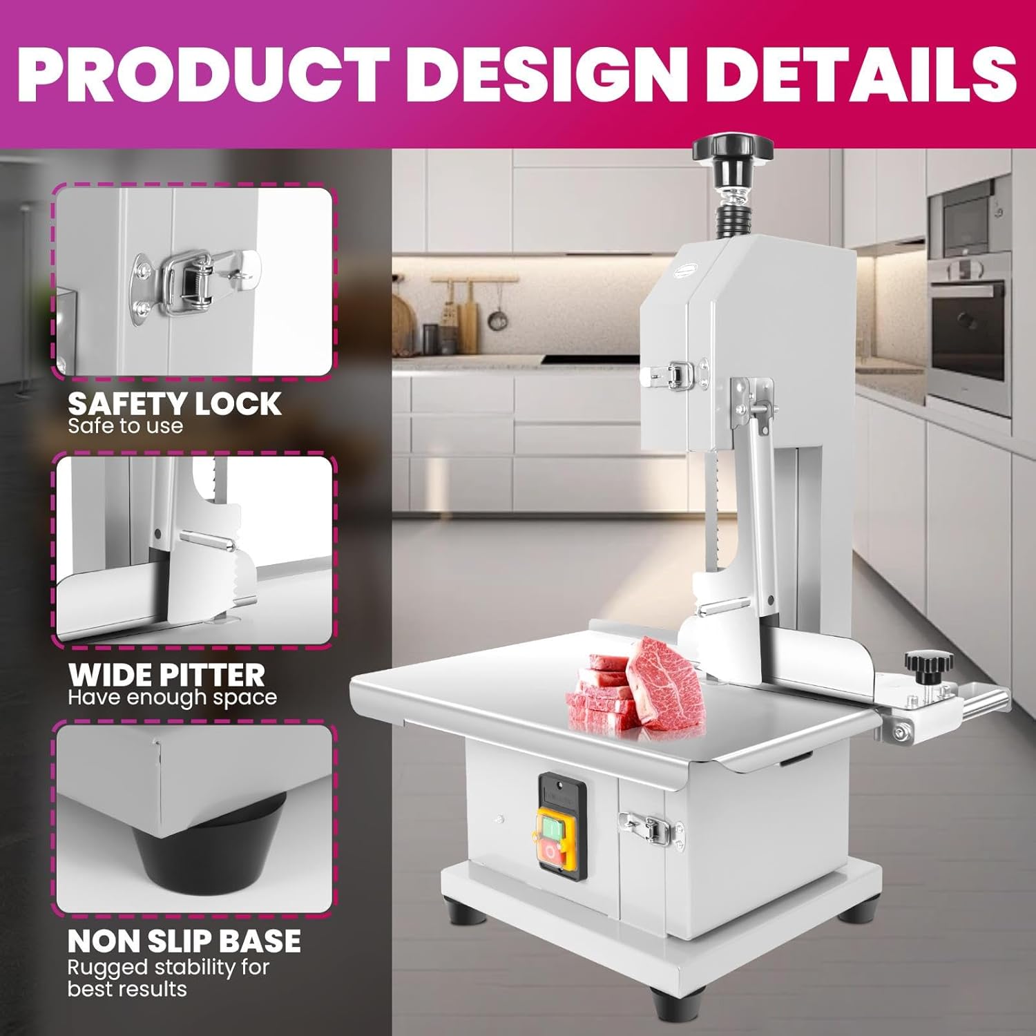 1500w Electric Meat Bone Saw, Stainless Steel Norway Ubuy