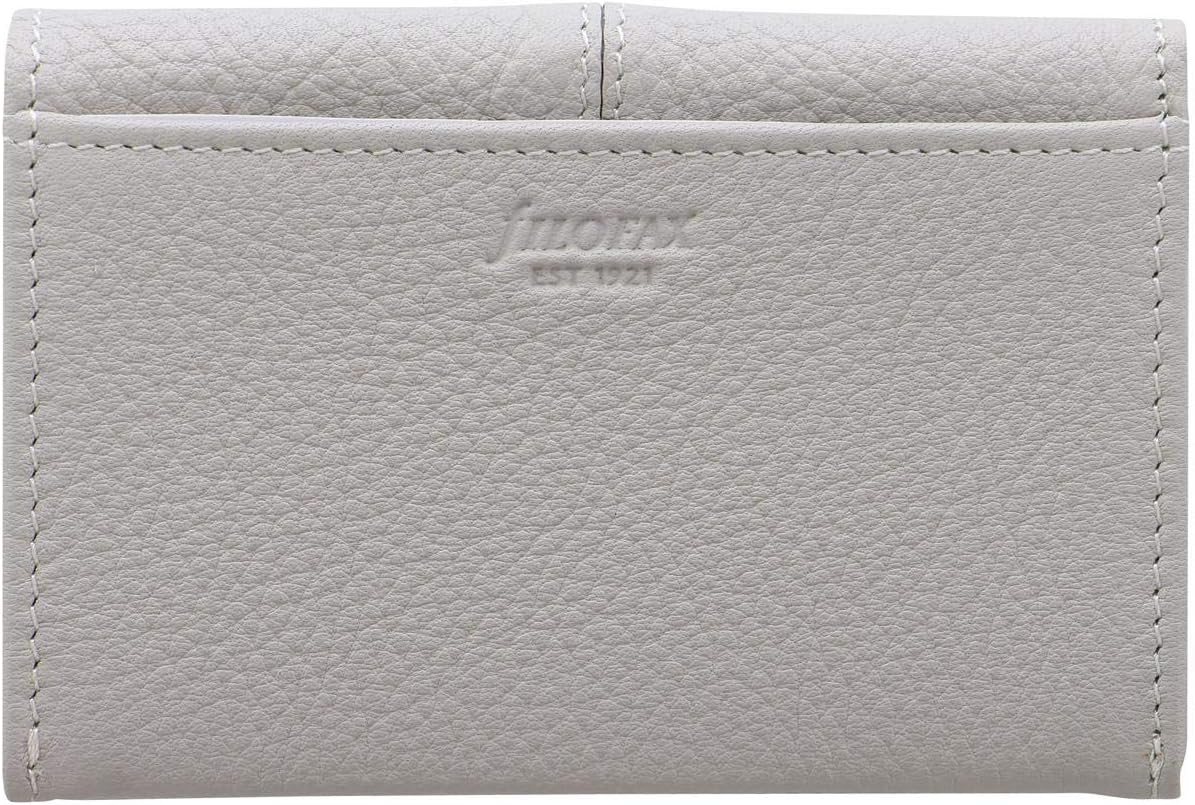Filofax 828402 Classic Stitch Soft Business Card Folder, Gray