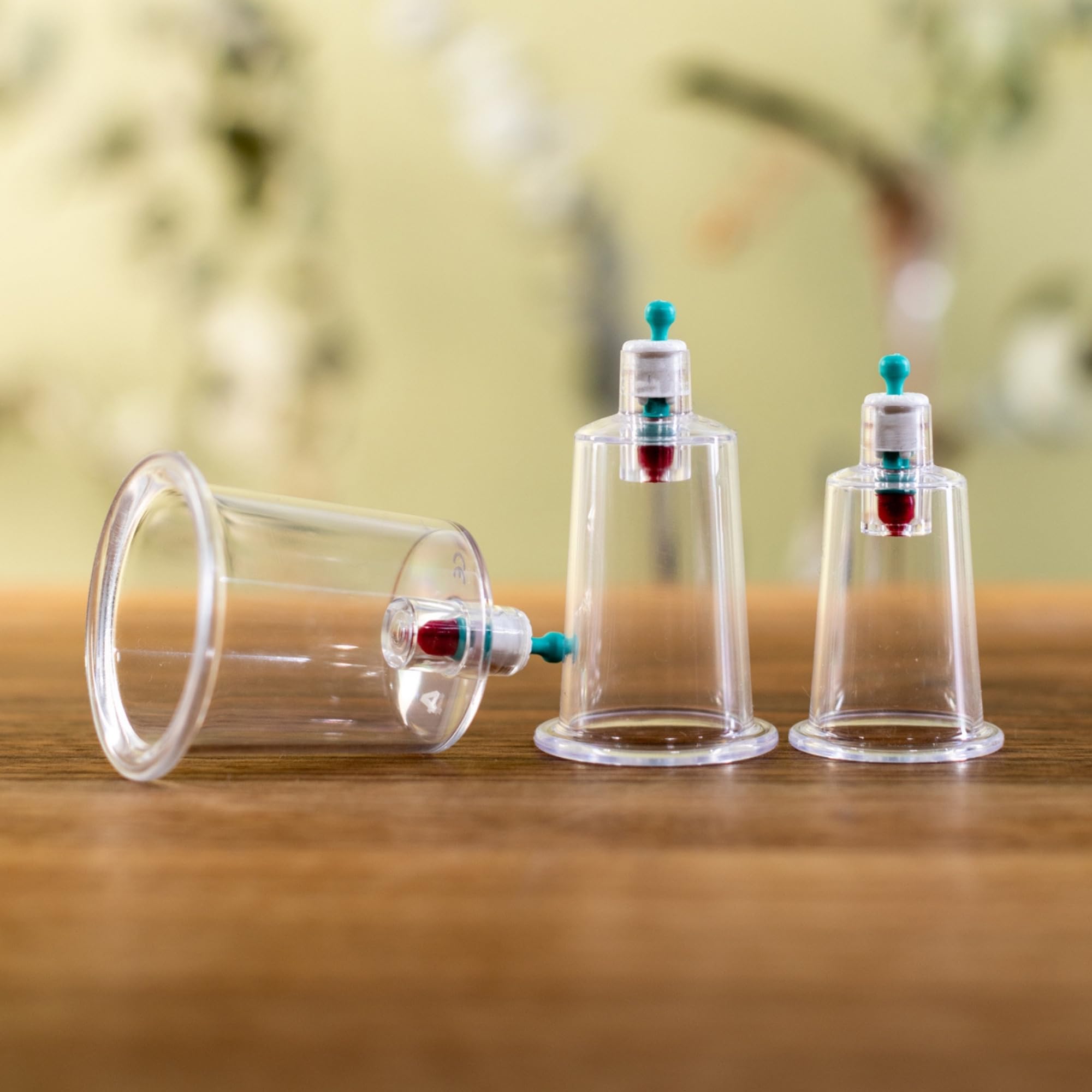 100 vasos de ventosa: tazas de hijama para masajes al vacío, ventosas y terapia, de plástico, fuertes y duraderas (2 cm)