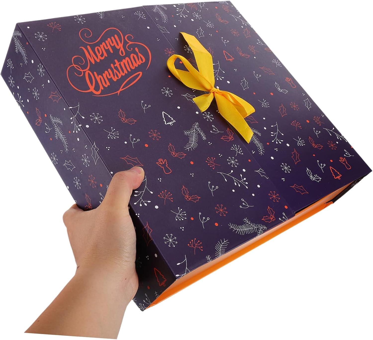 Christmas Countdown Calendar Box Empty Boxes for Treats and Goodies Diy Advent Calendar for Festive Gifting Reusable Blue Holiday Packaging