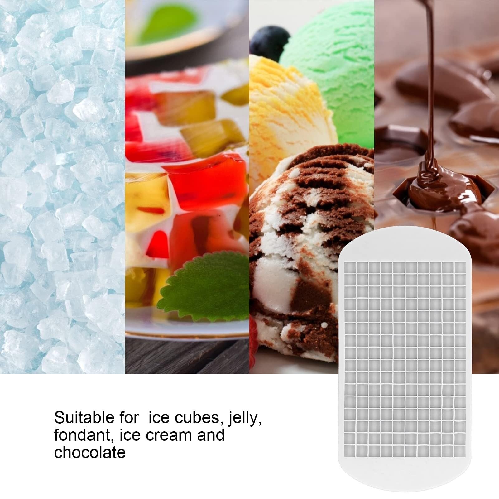 Bandejas de hielo pequeñas de silicona, moldes apilables for cubitos de hielo, molde Flexible de fácil liberación, for enfriar cócteles de whisky