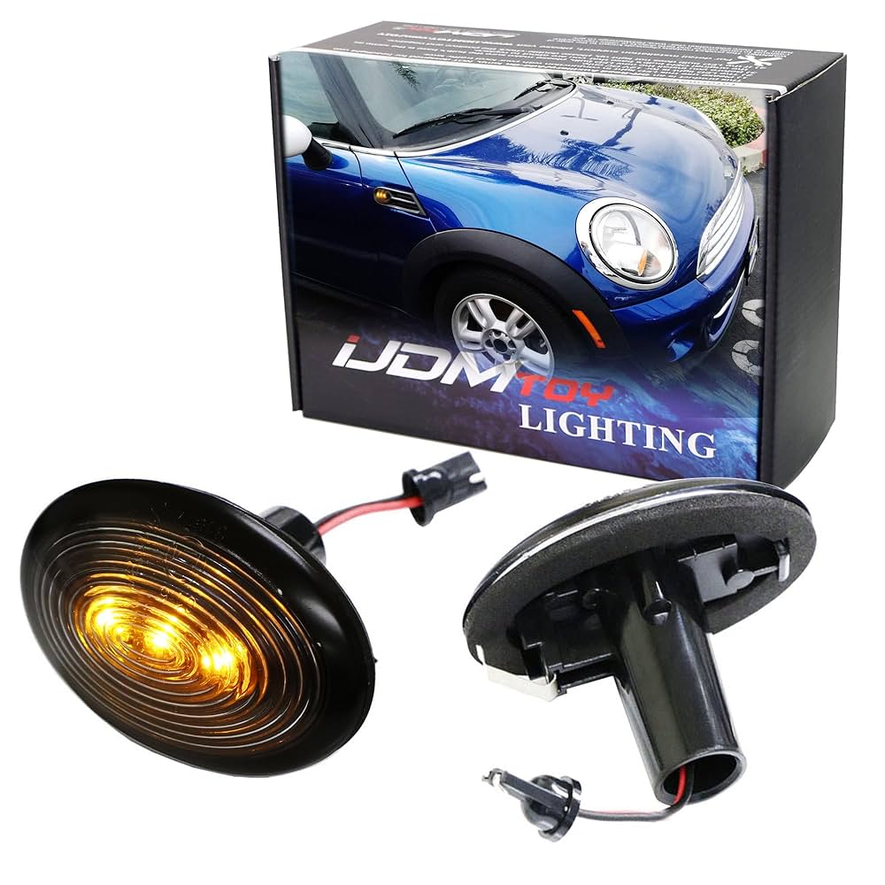 Amazon.com: iJDMTOY Dark Lens Amber LED Fender Front Side