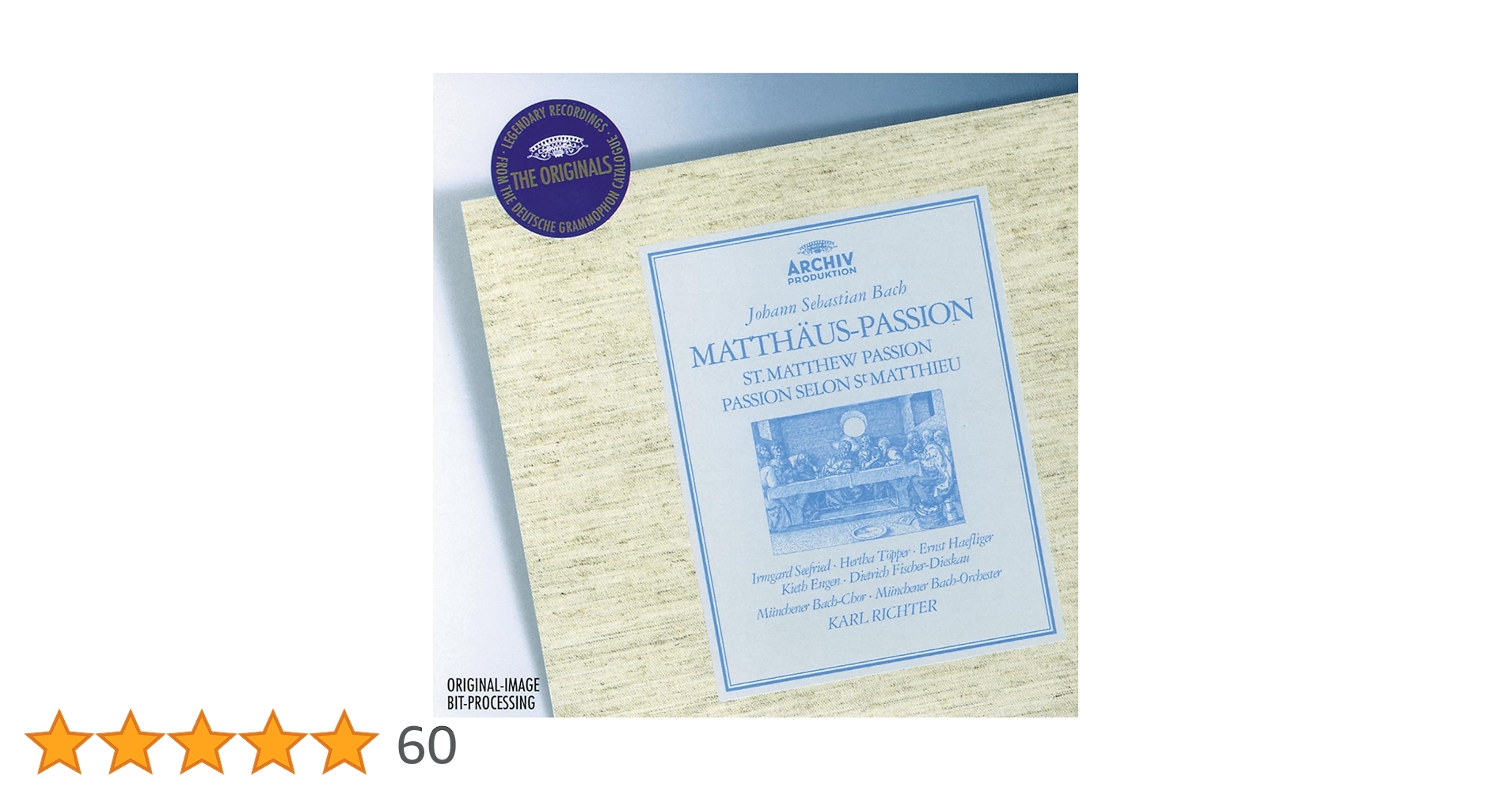 Amazon.co.jp: Bach: Matthaeus Passion: ミュージック