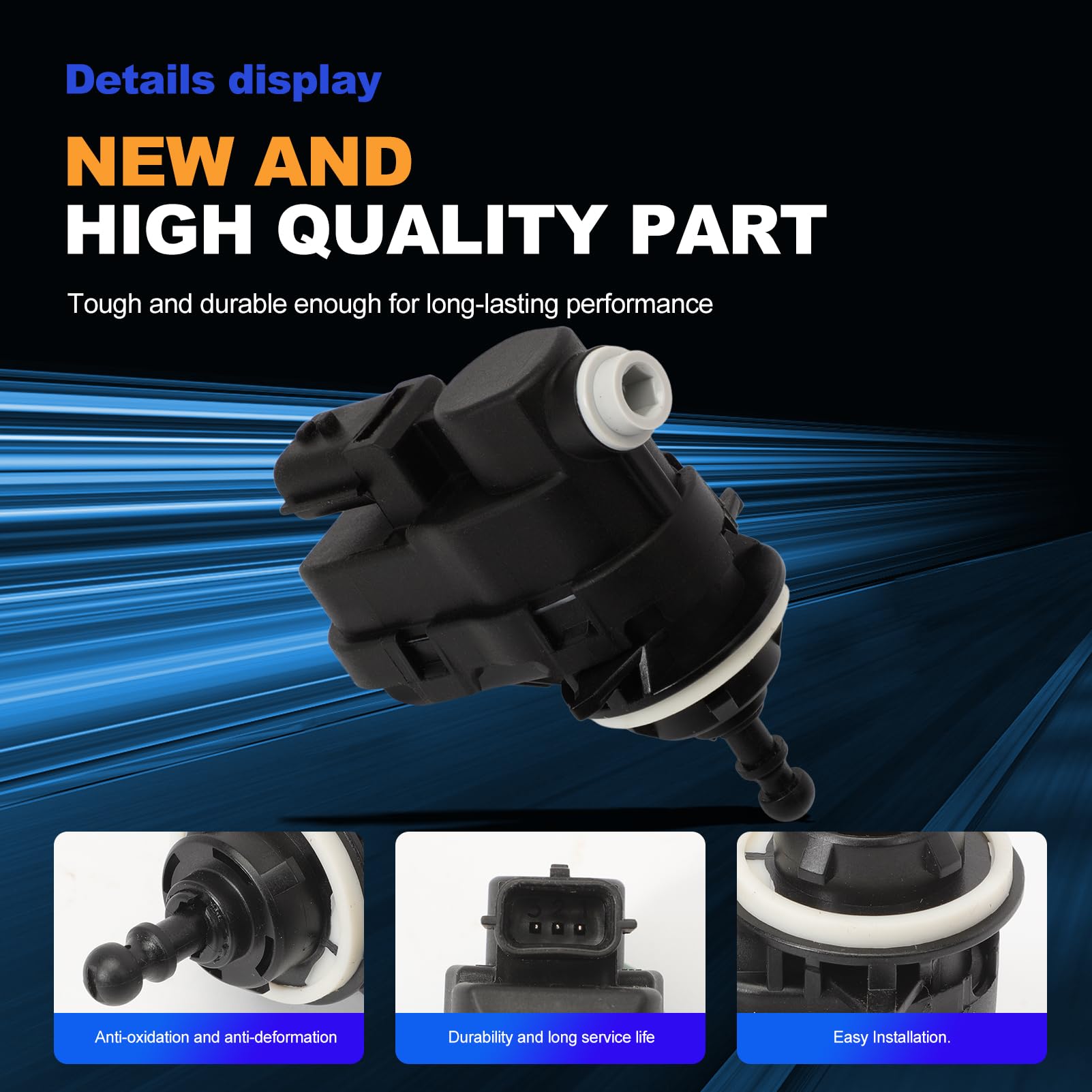 Motore regolazione faro per Megane 2 Modus Clio 3 Trafic 2 Opel Vivaro C3 C5 DS3 208 301 508 5008 Twingo 2 Kangoo Primastar 274783 4431359 Sinistra o Destra nero