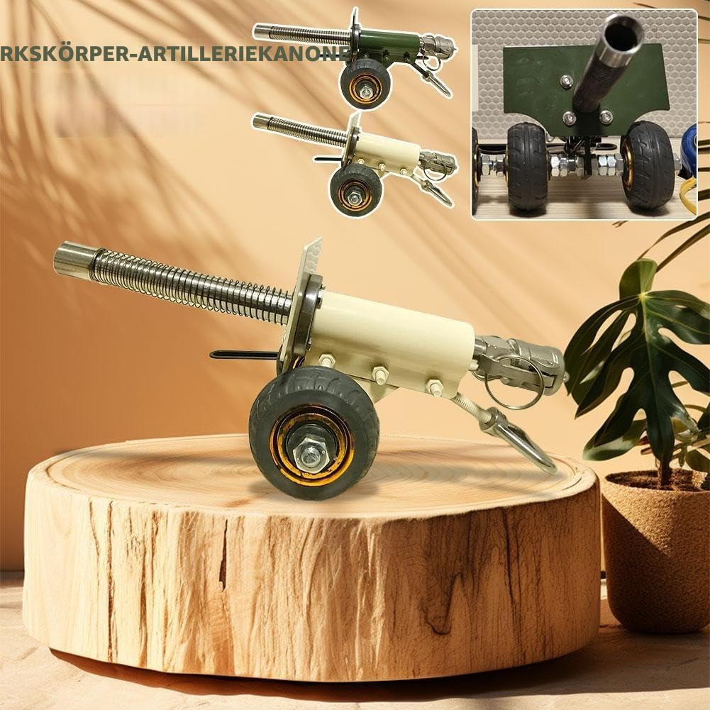 Feuerwerkskörper Artillerie Kanone Stahl Mini Kanone, Militärmodell-Kollektion Ornamente, Stahlkanone Modell Feuerwerkskörper-Starter Desktop Dekoration und Sammlerstücke